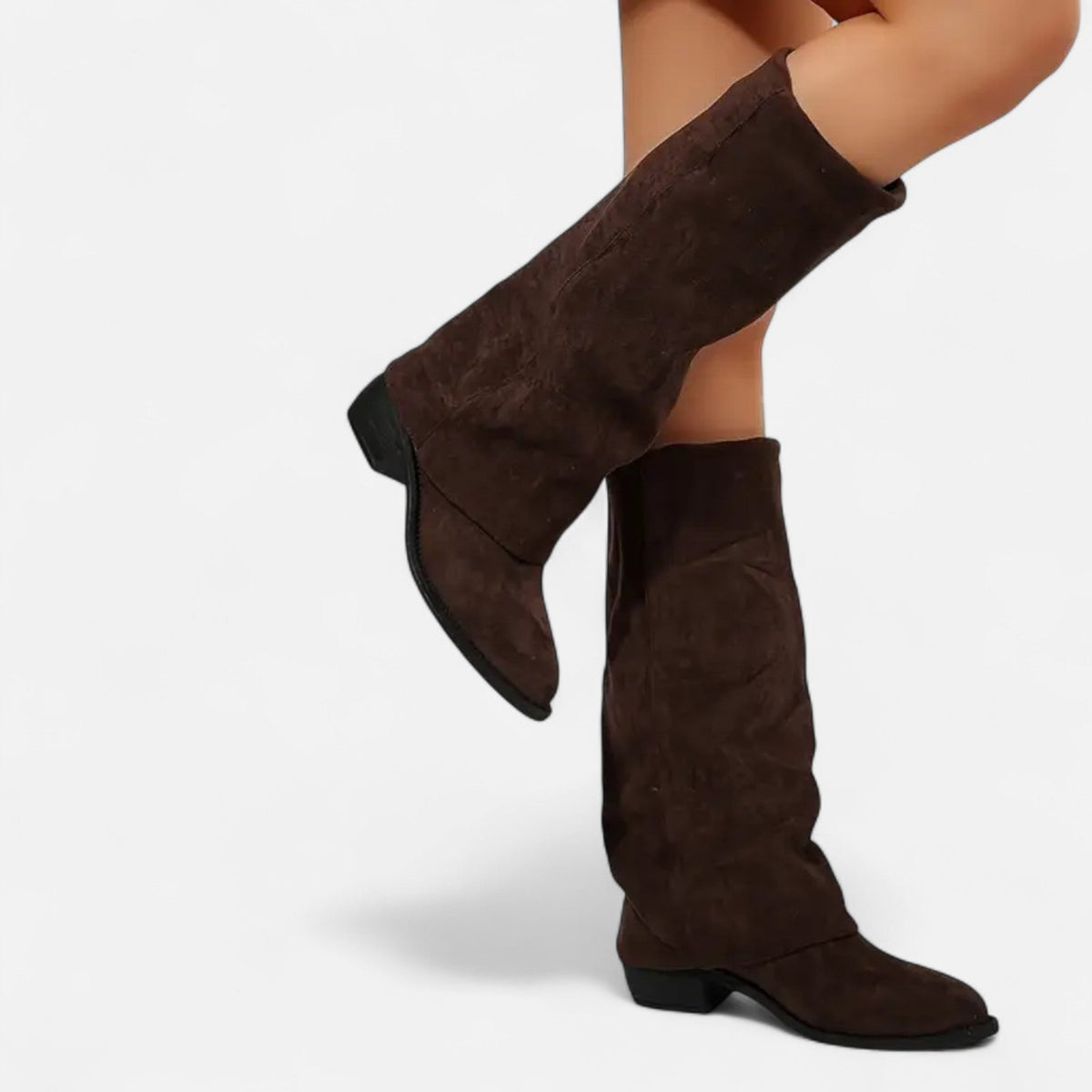 Jolene Chunky-Heel Knee-High Boots