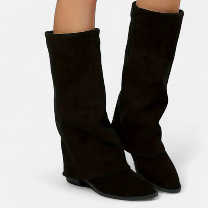 Jolene Chunky-Heel Knee-High Boots