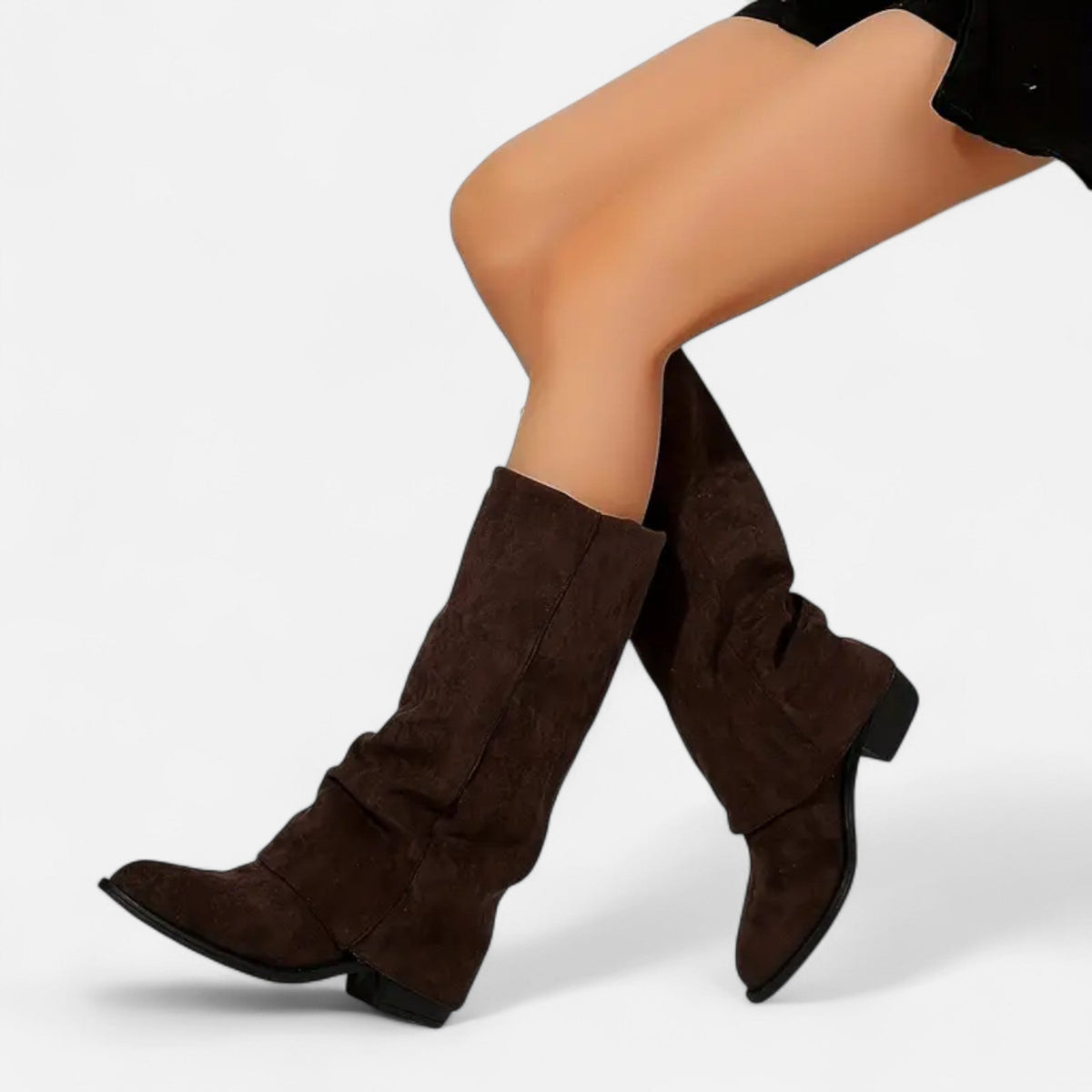 Jolene Chunky-Heel Knee-High Boots