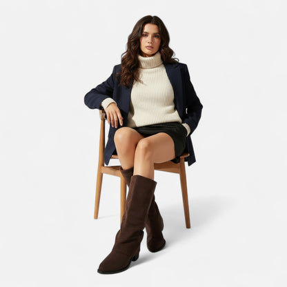 Jolene Chunky-Heel Knee-High Boots