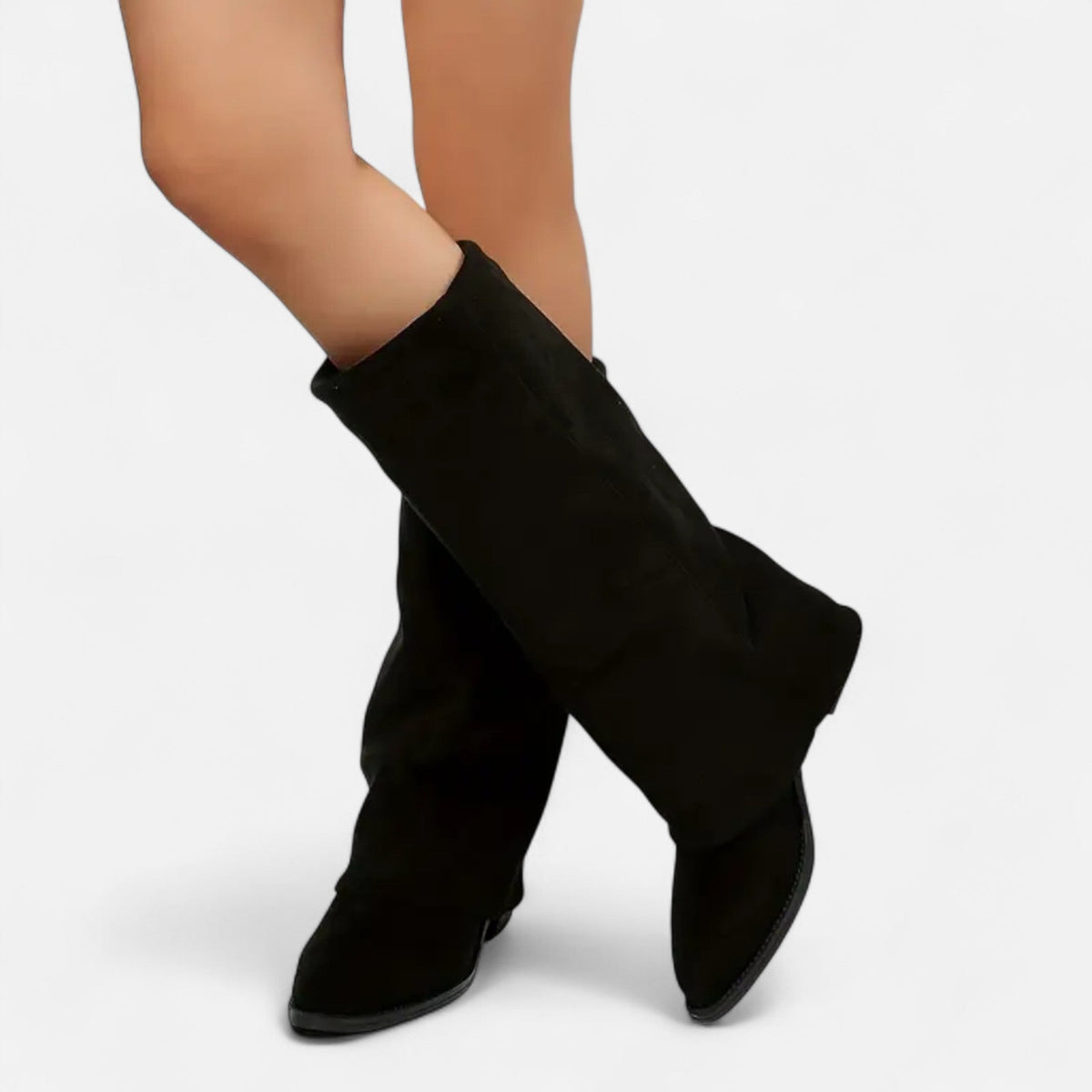 Jolene Chunky-Heel Knee-High Boots