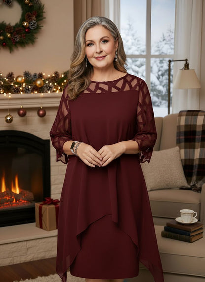 Josephine Elegant Lace Dress with Adjustable Fit - photo 1