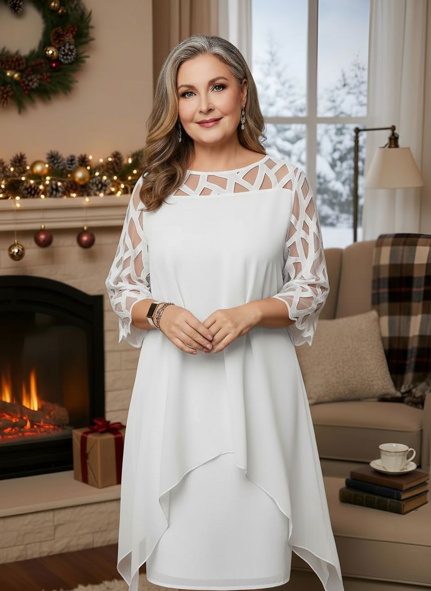Josephine Elegant Lace Dress with Adjustable Fit - photo 6