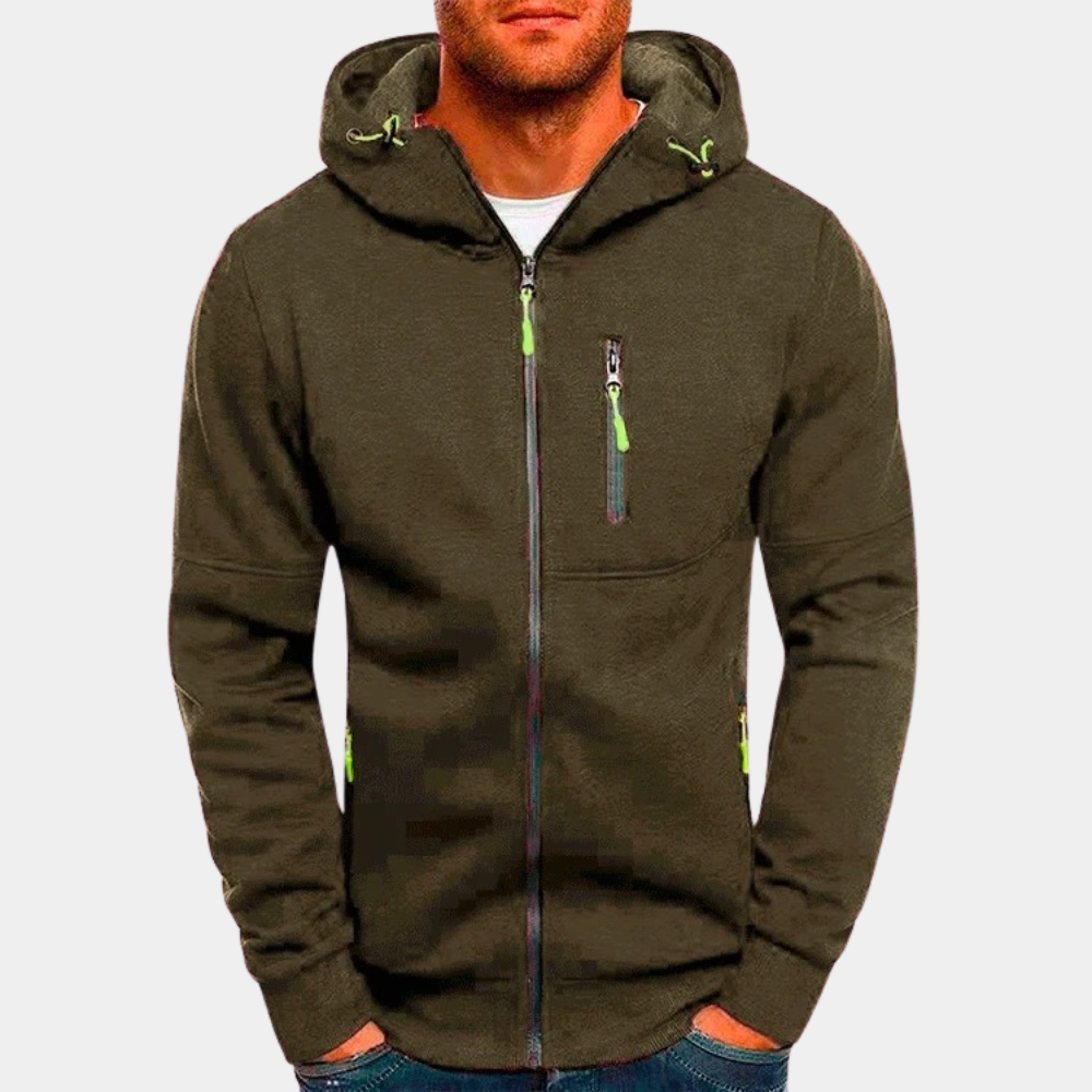 Karl Men's Zip-Up Hoodie