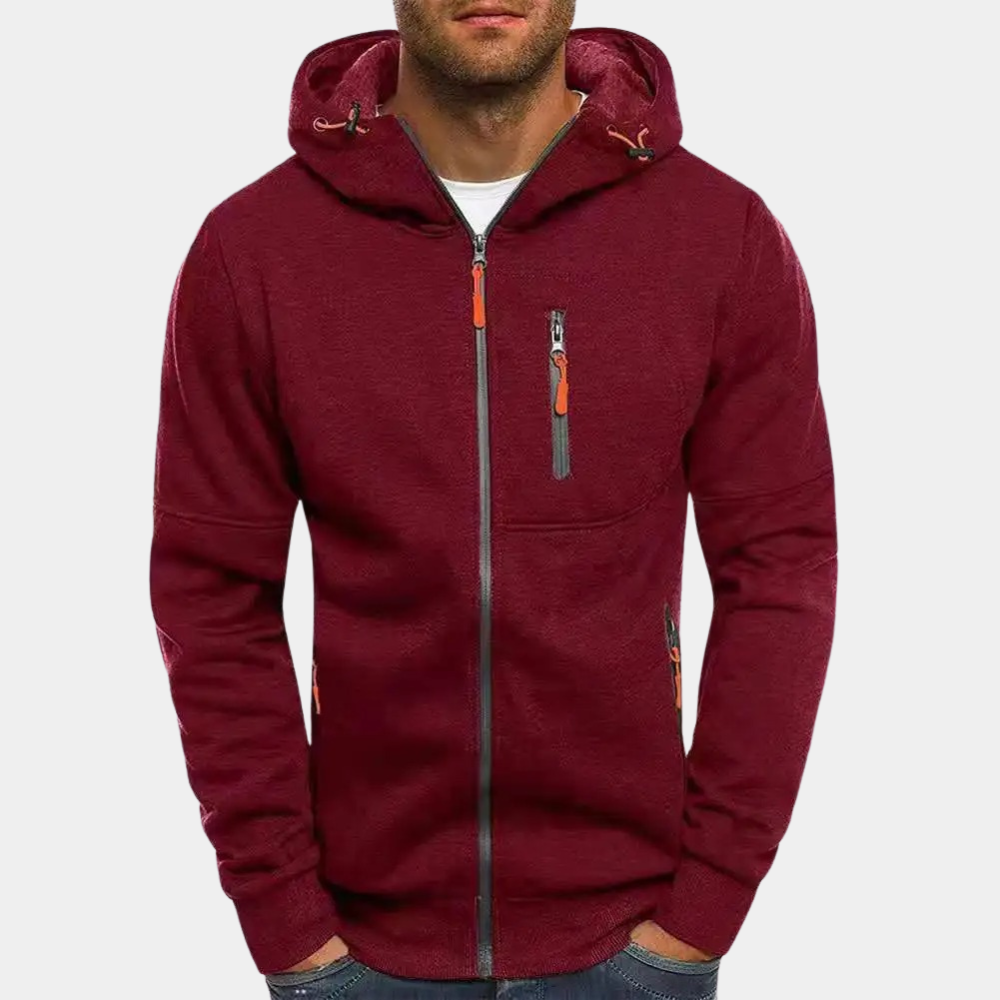 Karl Men's Zip-Up Hoodie