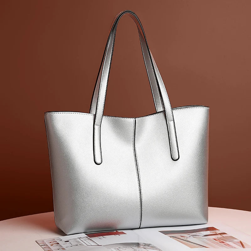 Kelsey Leather-Look Tote Bag