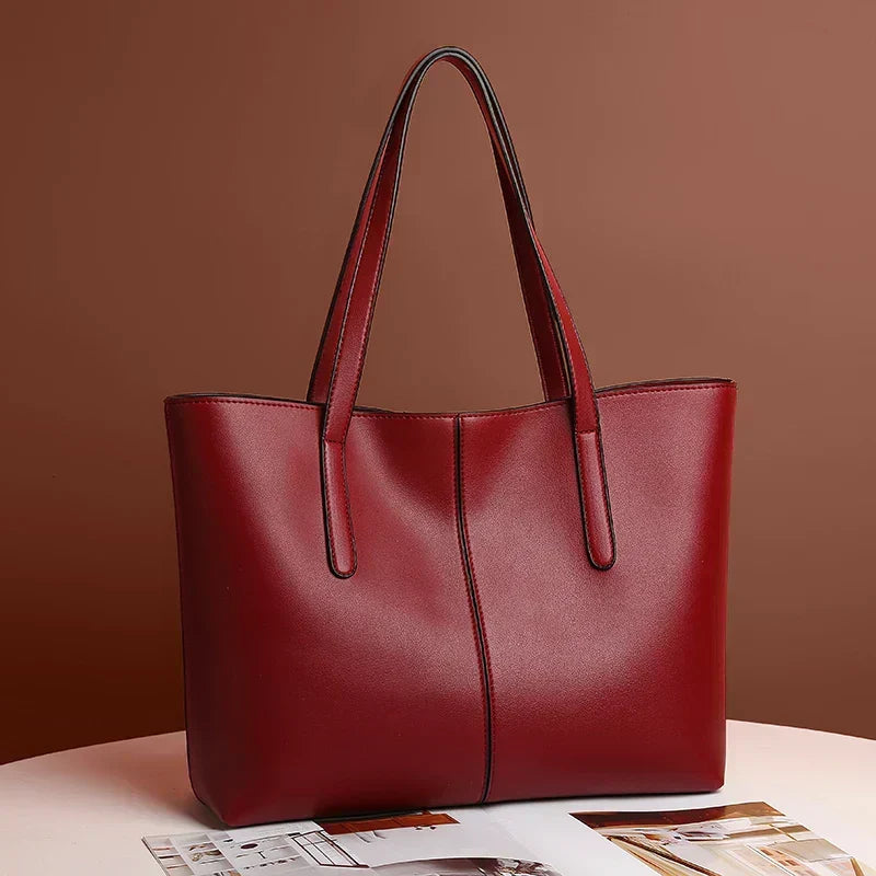 Kelsey Leather-Look Tote Bag