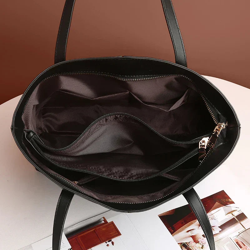 Kelsey Leather-Look Tote Bag