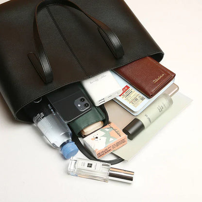 Kelsey Leather-Look Tote Bag