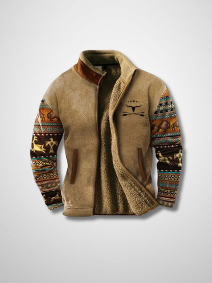 Lewis Men's Sherpa-Lined Zip-Up Fleece Jacket