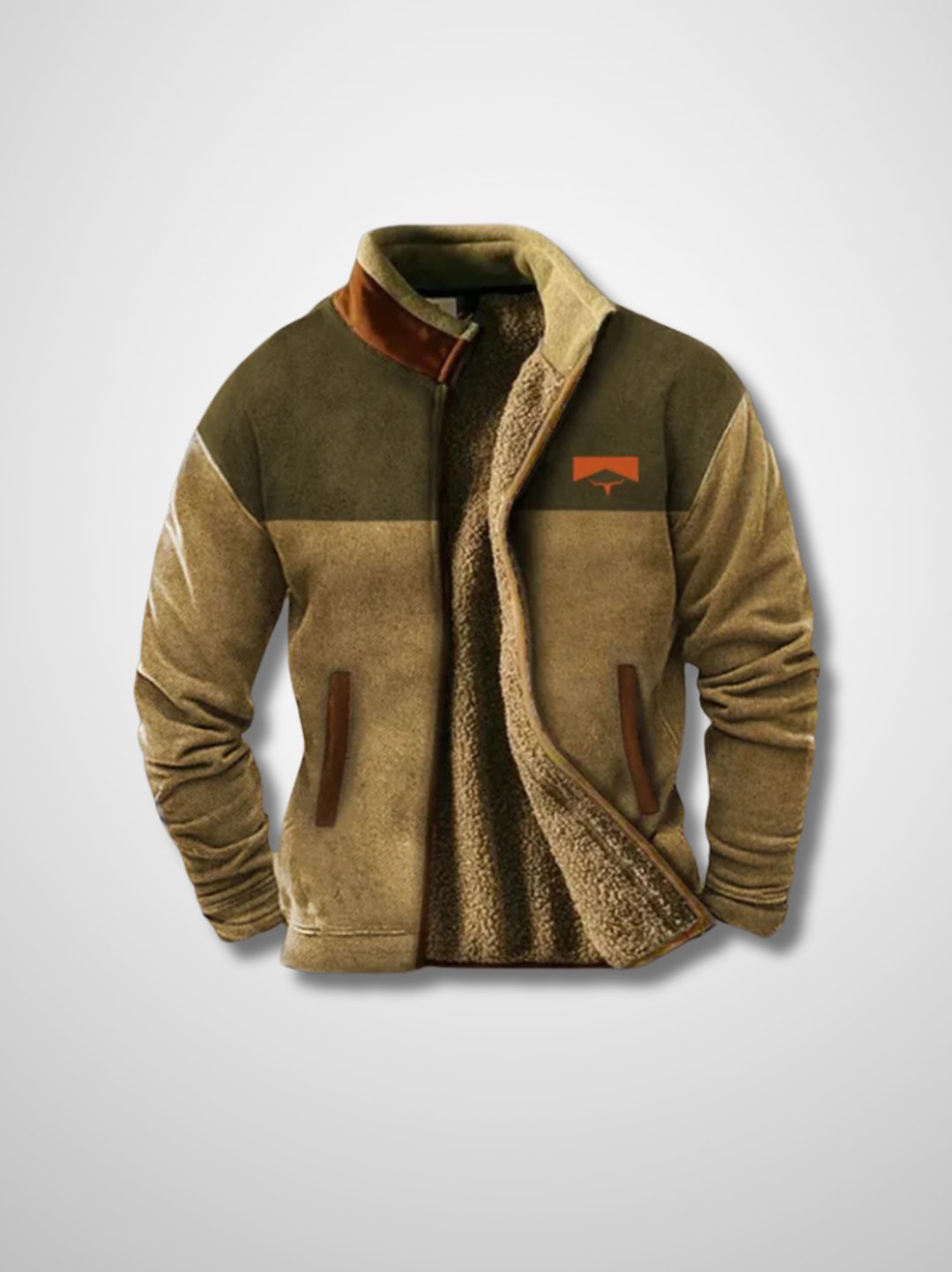 Lewis Men's Sherpa-Lined Zip-Up Fleece Jacket