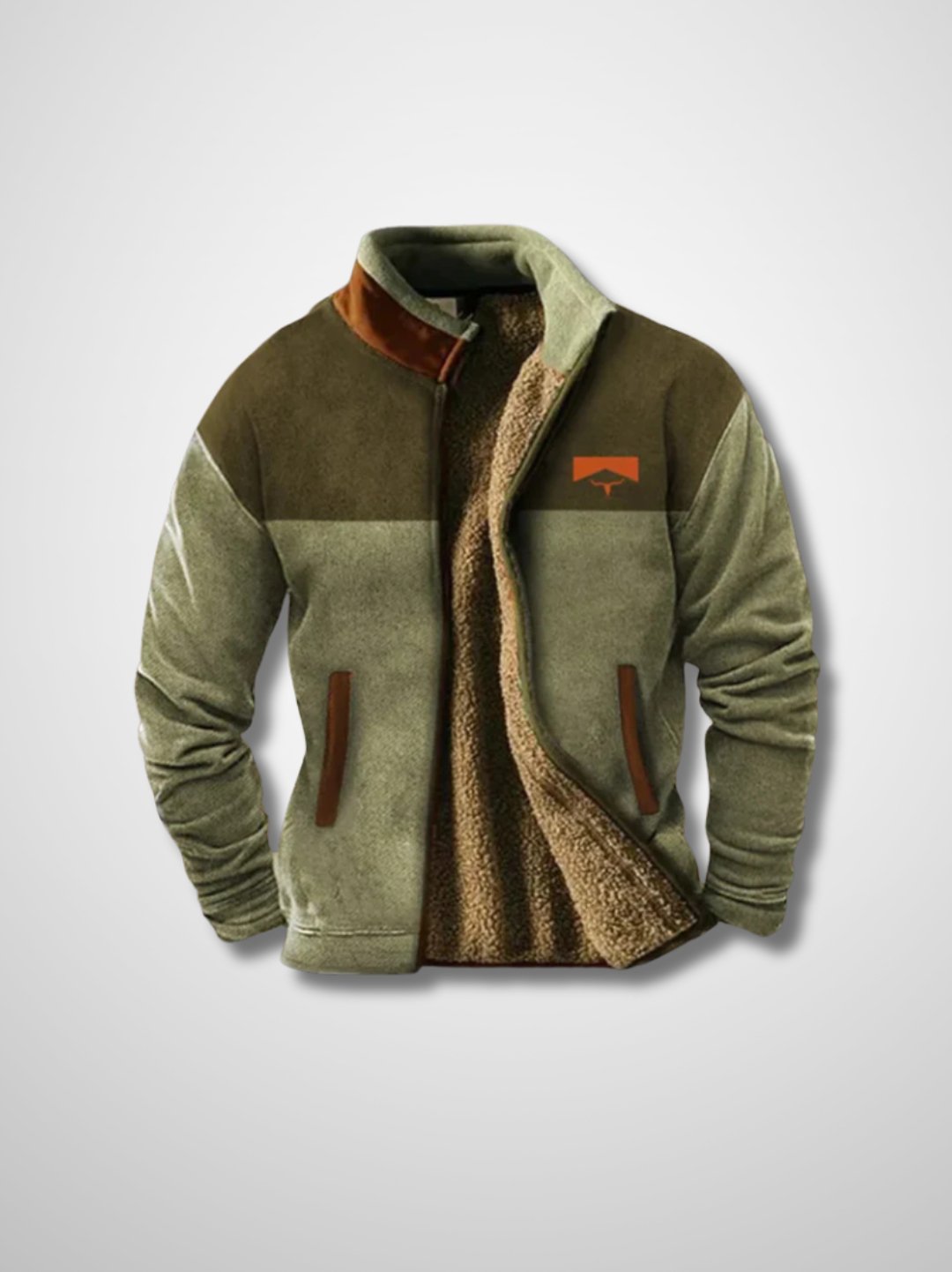 Lewis Men's Sherpa-Lined Zip-Up Fleece Jacket