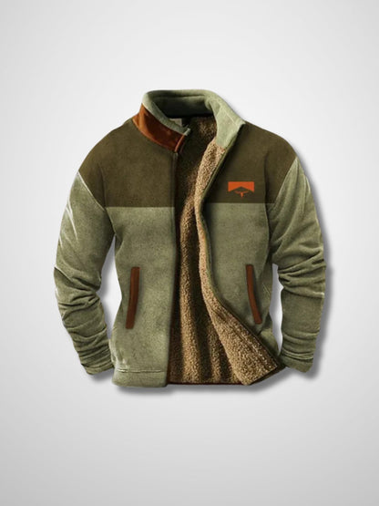 Lewis Men's Sherpa-Lined Zip-Up Fleece Jacket