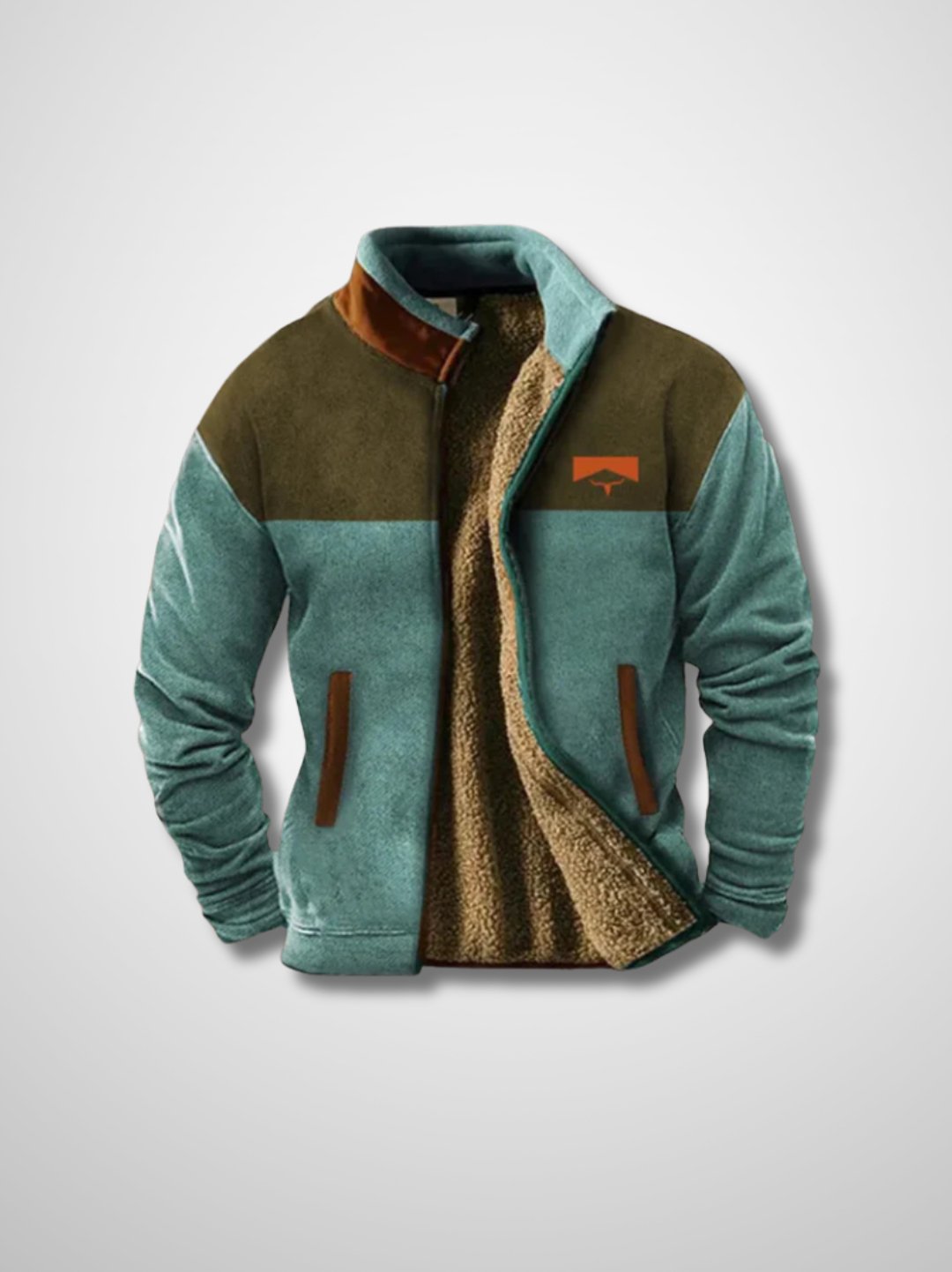 Lewis Men's Sherpa-Lined Zip-Up Fleece Jacket