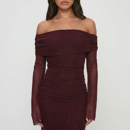 Lexi Tulle Bardot Maxi Dress