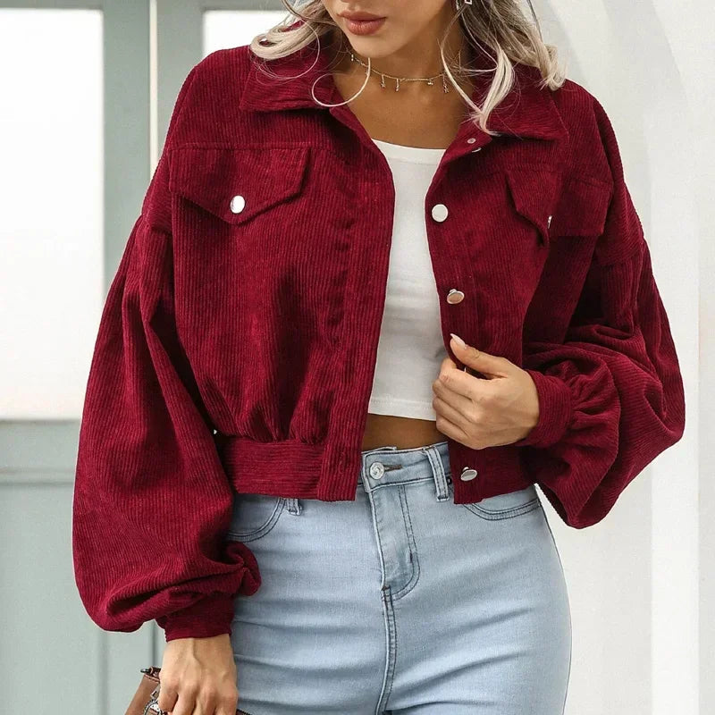 Lottie Corduroy Cropped Jacket