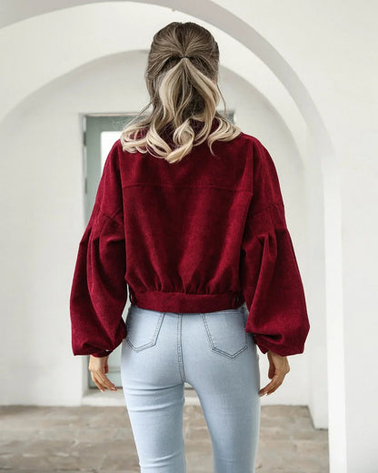 Lottie Corduroy Cropped Jacket