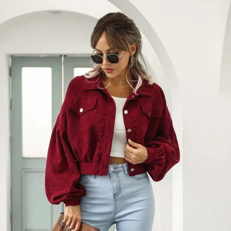 Lottie Corduroy Cropped Jacket
