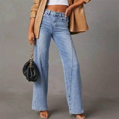 Mandy Flared Jeans - High Rise Soft Stretch Denim | KateMoon - photo 3