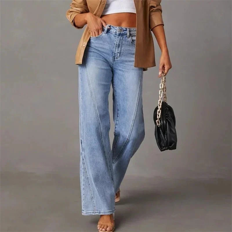 Mandy Flared Jeans - High Rise Soft Stretch Denim | KateMoon - photo 4