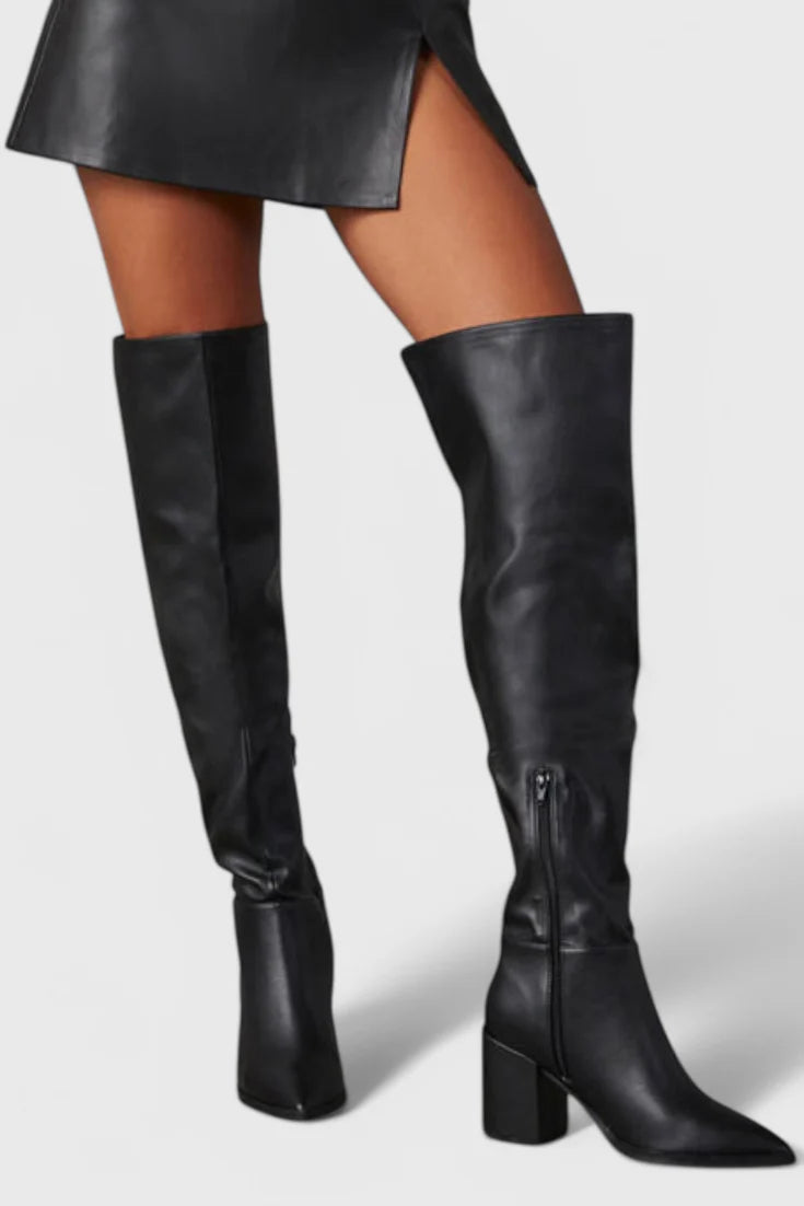 Margot Over-the-Knee Block-Heel Boots