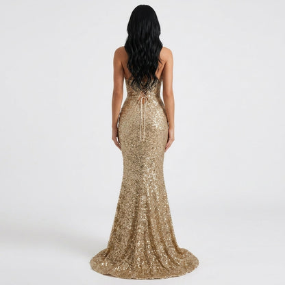 Marisol Strapless Sequin Mermaid Gown