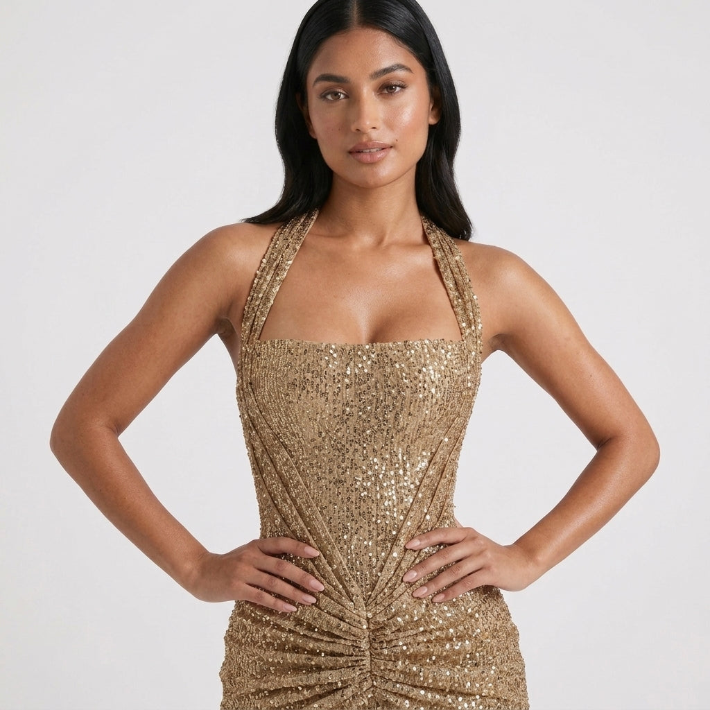 Marisol Strapless Sequin Mermaid Gown