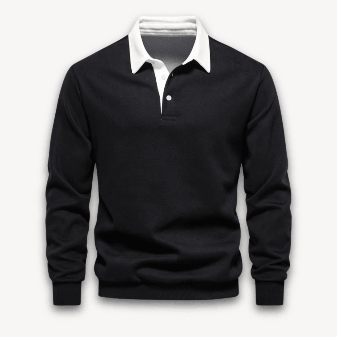 Maverick Long-Sleeve Polo Sweater - Soft, Breathable Fabric - photo 3