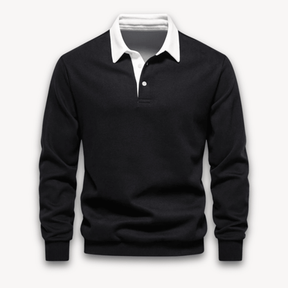 Maverick Long-Sleeve Polo Sweater - Soft, Breathable Fabric - photo 3