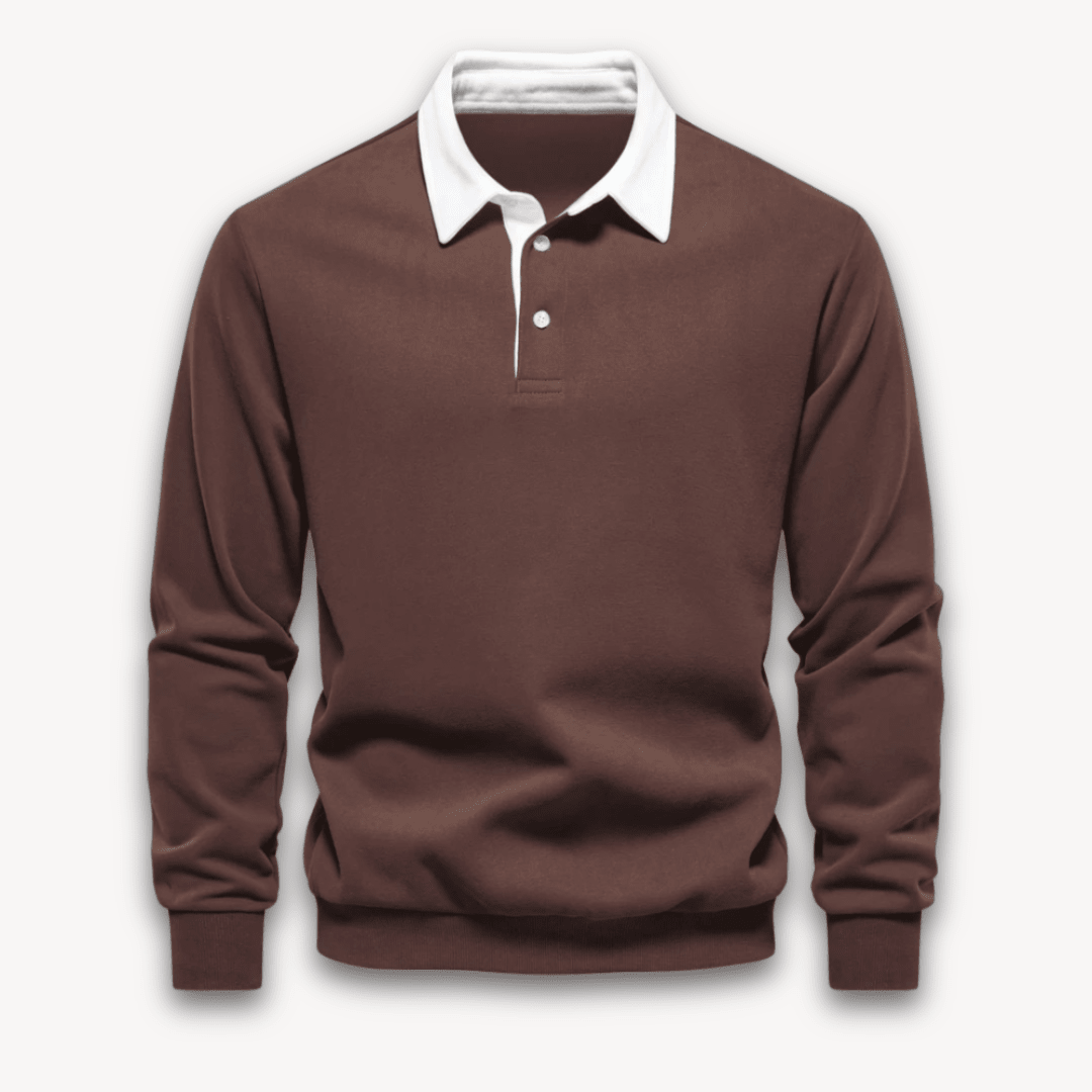 Maverick Long-Sleeve Polo Sweater - Soft, Breathable Fabric - photo 5