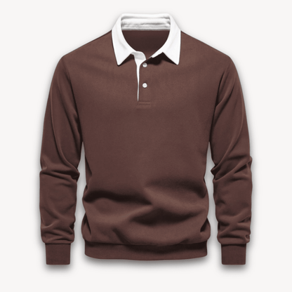 Maverick Long-Sleeve Polo Sweater - Soft, Breathable Fabric - photo 5