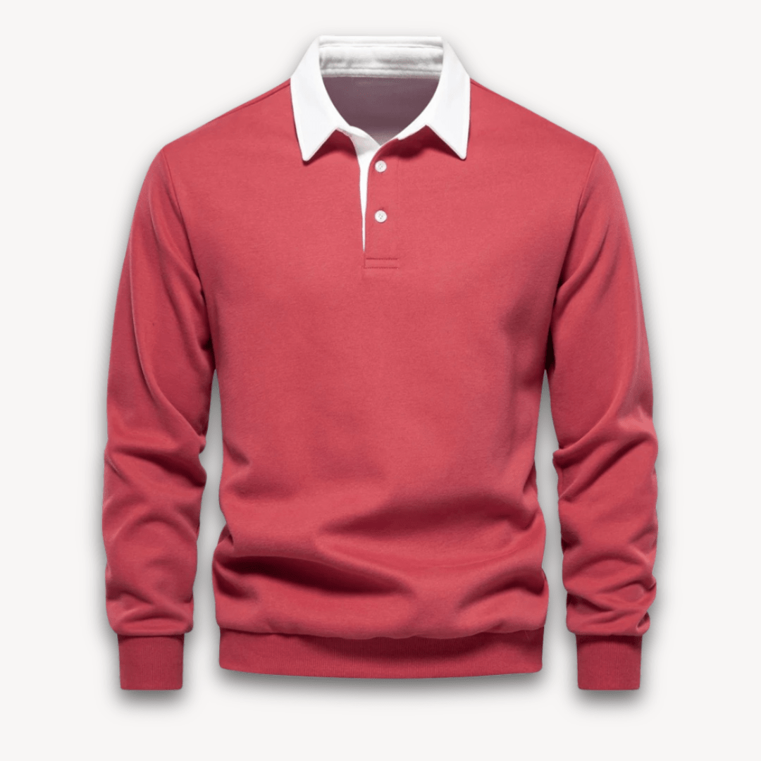 Maverick Long-Sleeve Polo Sweater - Soft, Breathable Fabric - photo 6