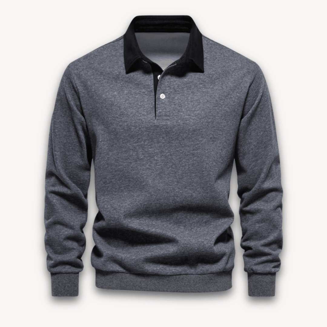 Maverick Long-Sleeve Polo Sweater - Soft, Breathable Fabric - photo 7