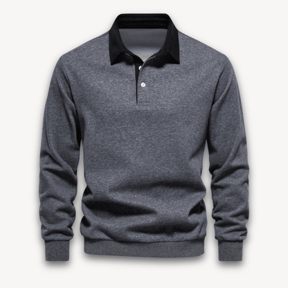 Maverick Long-Sleeve Polo Sweater - Soft, Breathable Fabric - photo 7