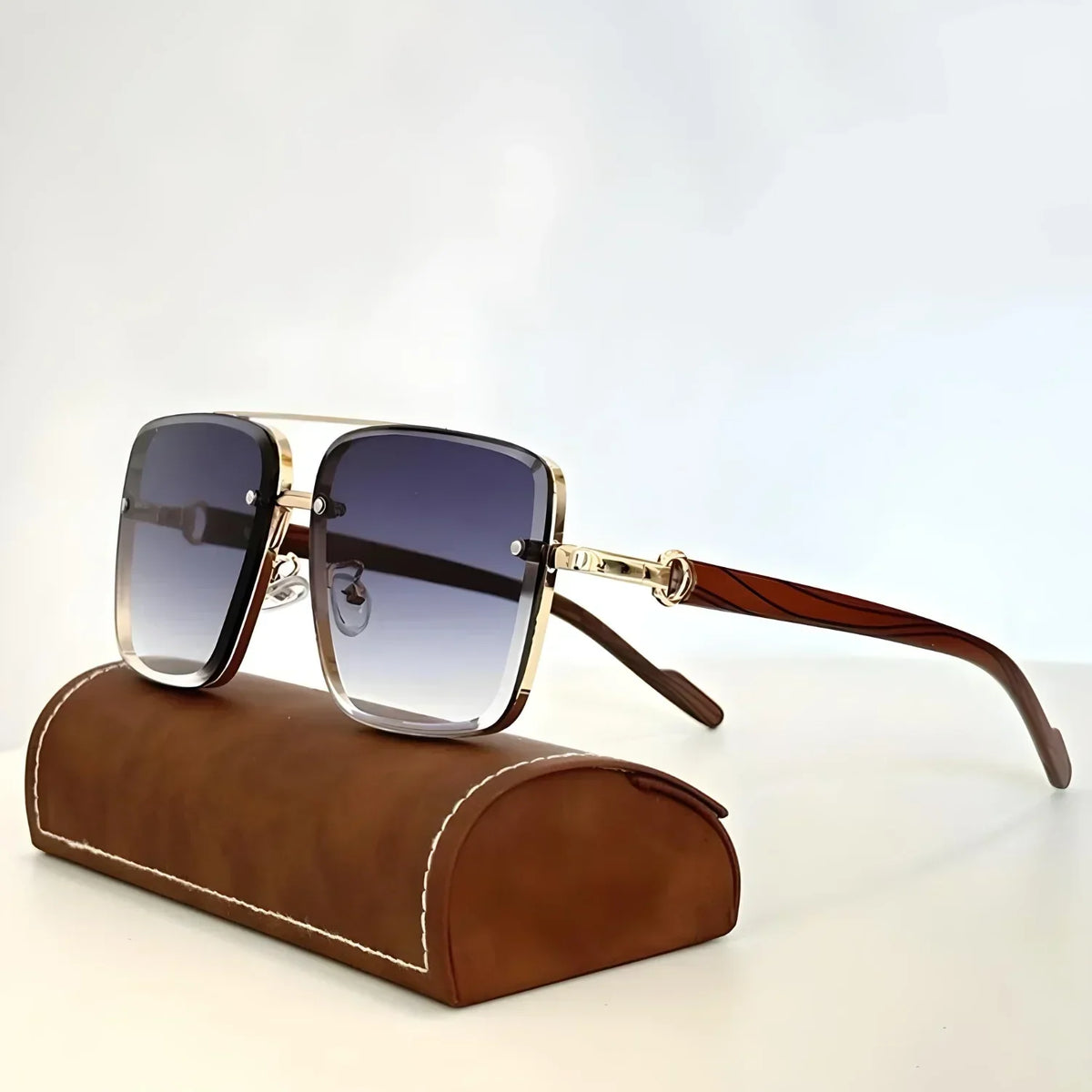 Max Men's Oversized Aviator Sunglasses