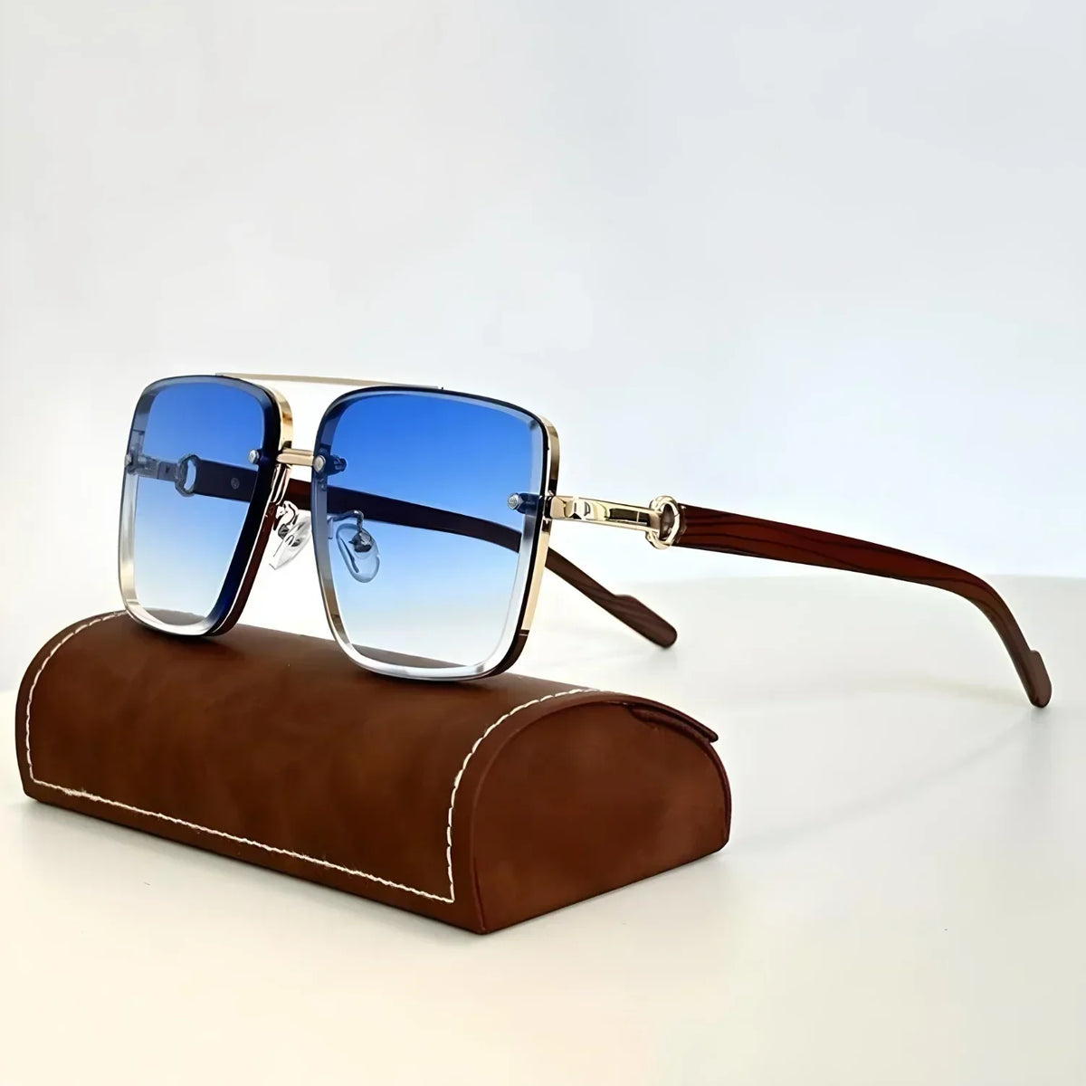 Max Men's Oversized Aviator Sunglasses
