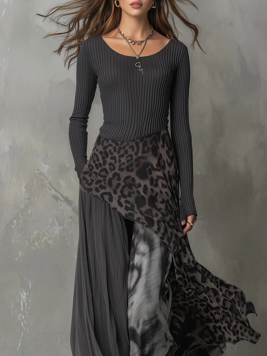 Melissa Elegant Maxi Dress with Irregular Hemline - photo 3