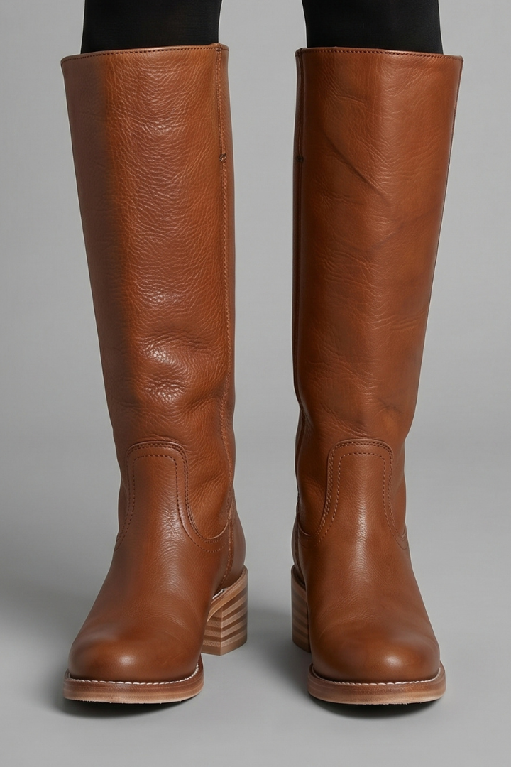 Mid-Calf Shaft Boots with Stacked Block Heel for Fall - photo 10