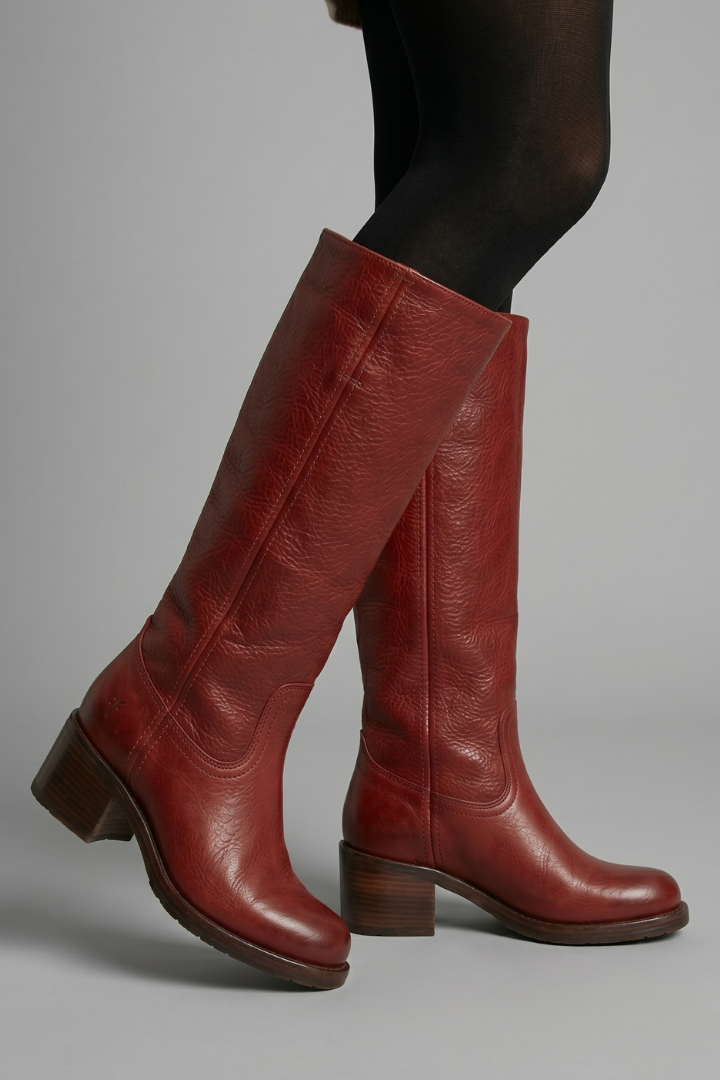 Mid-Calf Shaft Boots with Stacked Block Heel for Fall - photo 4