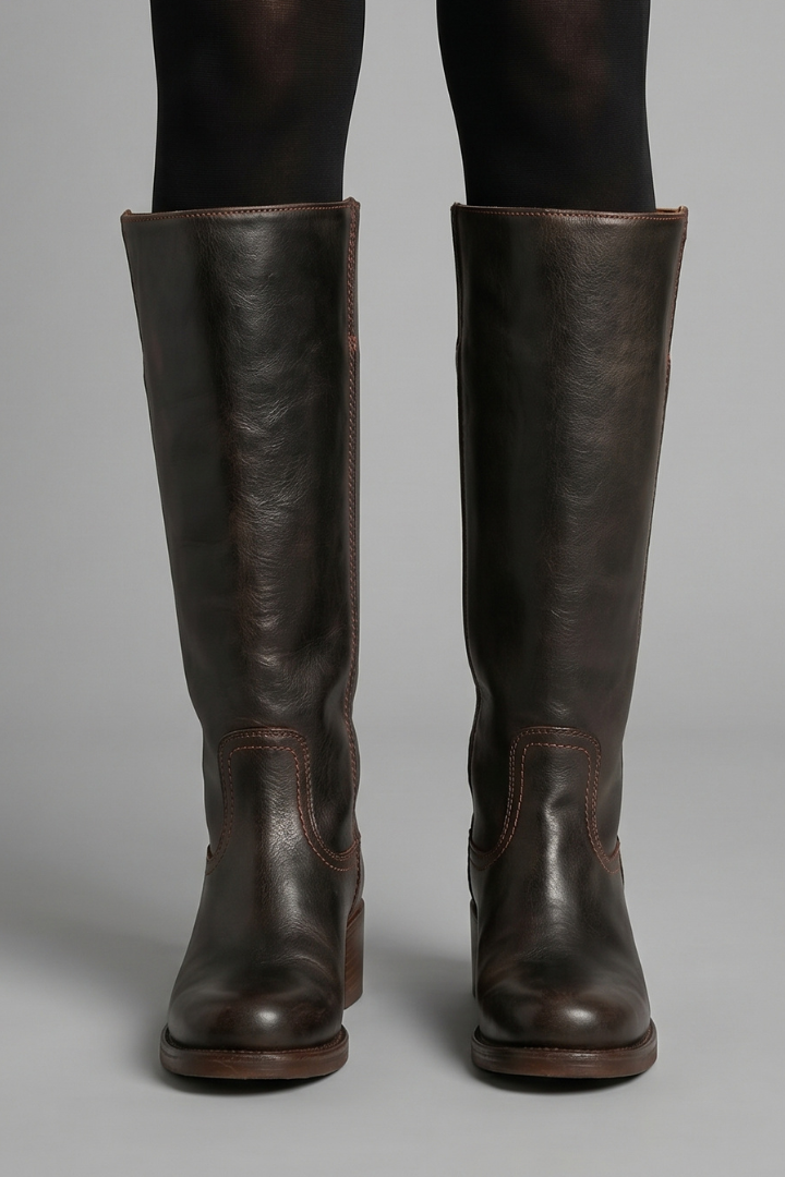 Mid-Calf Shaft Boots with Stacked Block Heel for Fall - photo 8