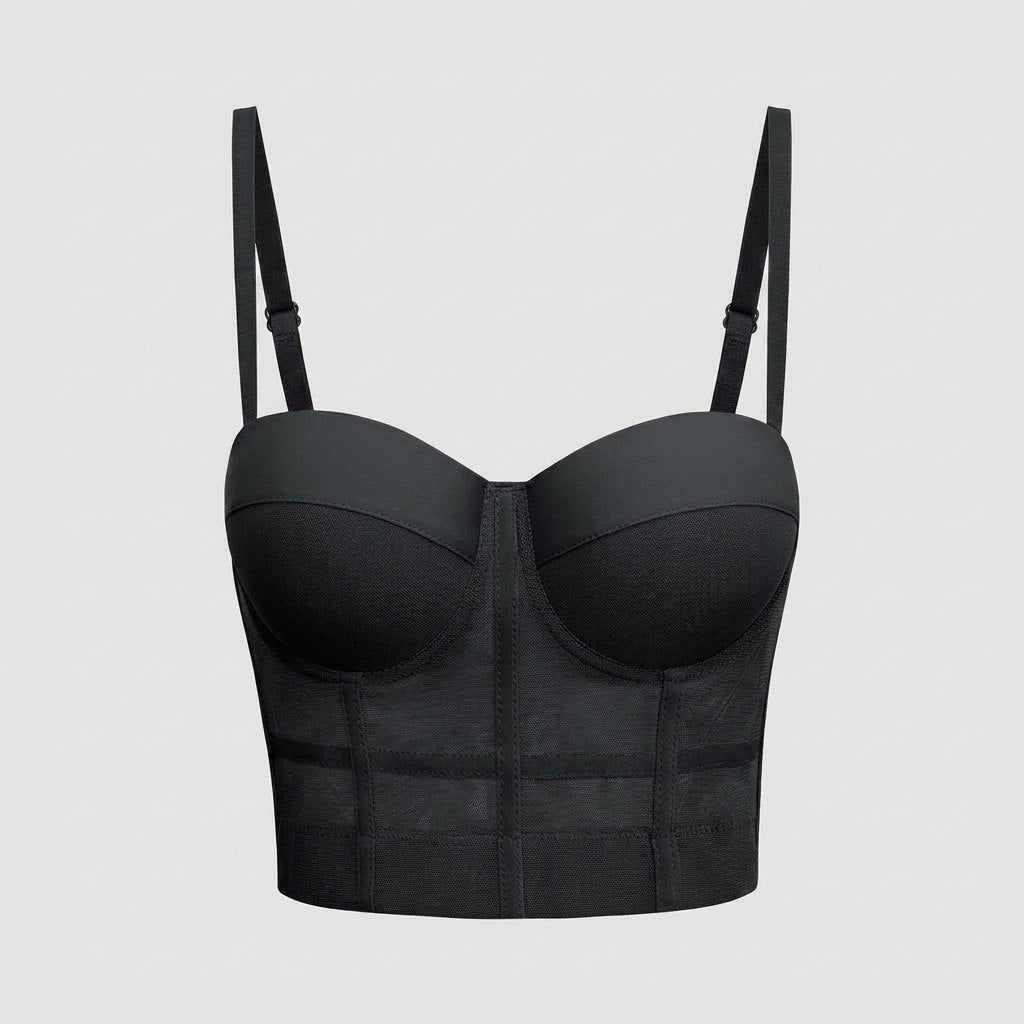 Mira Bustier Top | Mesh Underwire, Form-Fitting - photo 1