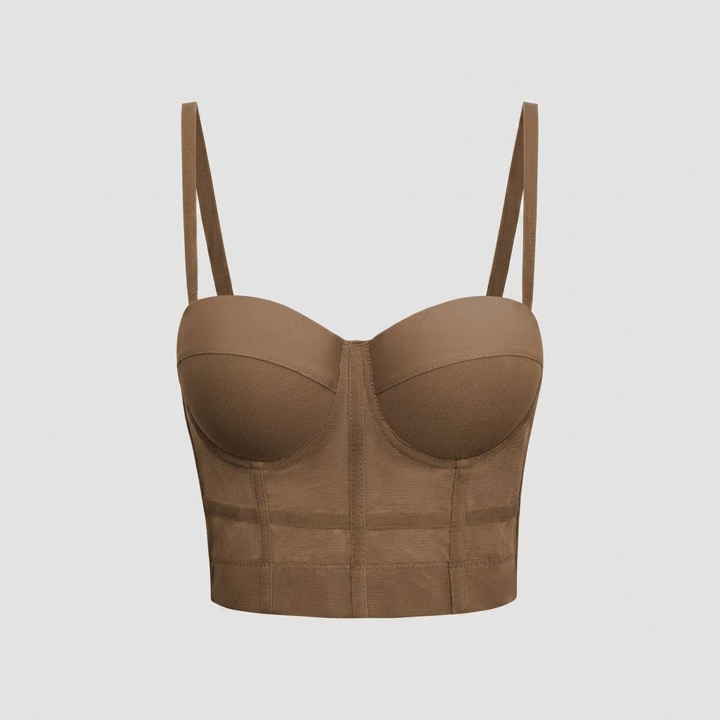 Mira Bustier Top | Mesh Underwire, Form-Fitting - photo 2