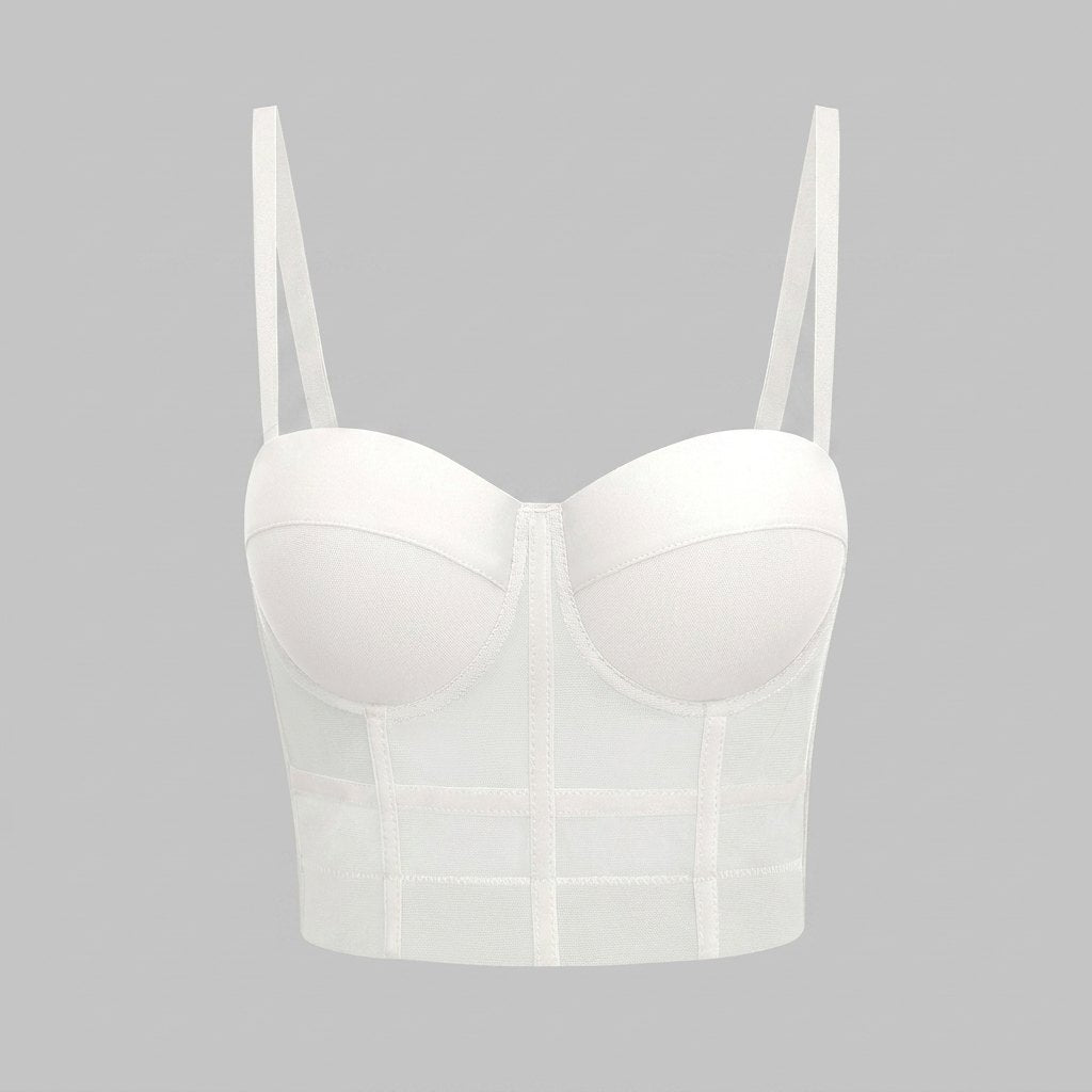 Mira Bustier Top | Mesh Underwire, Form-Fitting - photo 3