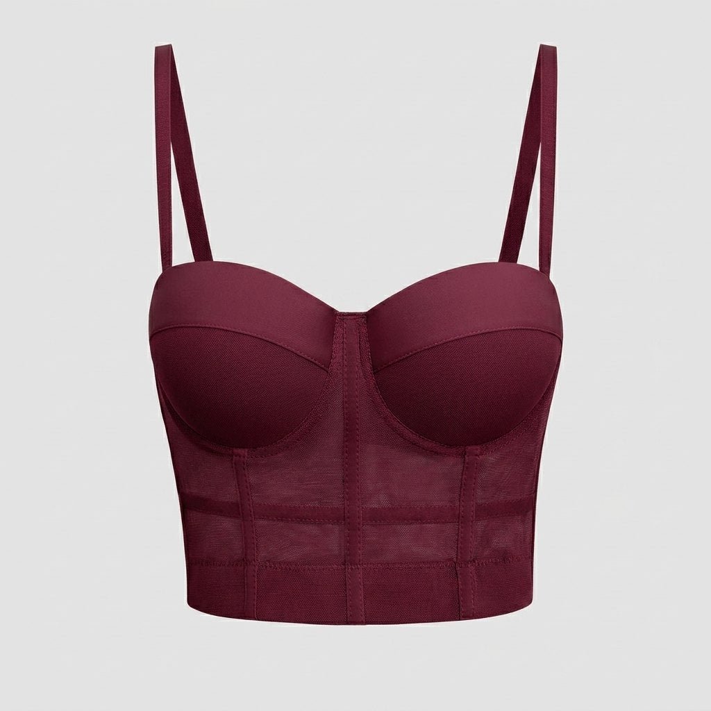 Mira Bustier Top | Mesh Underwire, Form-Fitting - photo 4