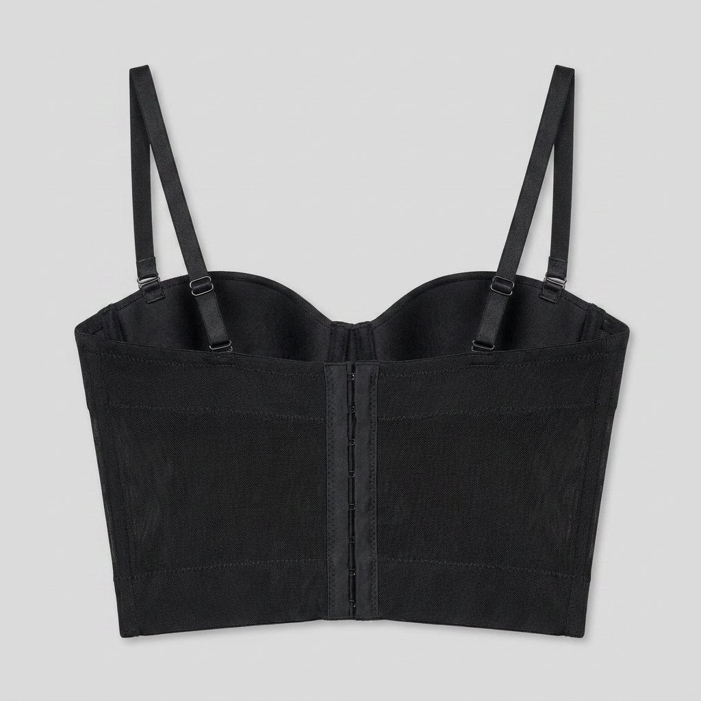 Mira Bustier Top | Mesh Underwire, Form-Fitting - photo 5
