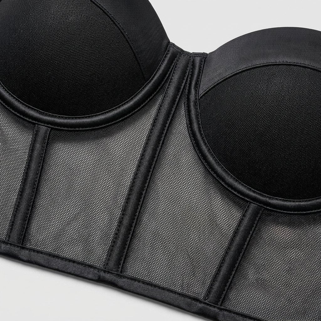 Mira Bustier Top | Mesh Underwire, Form-Fitting - photo 6