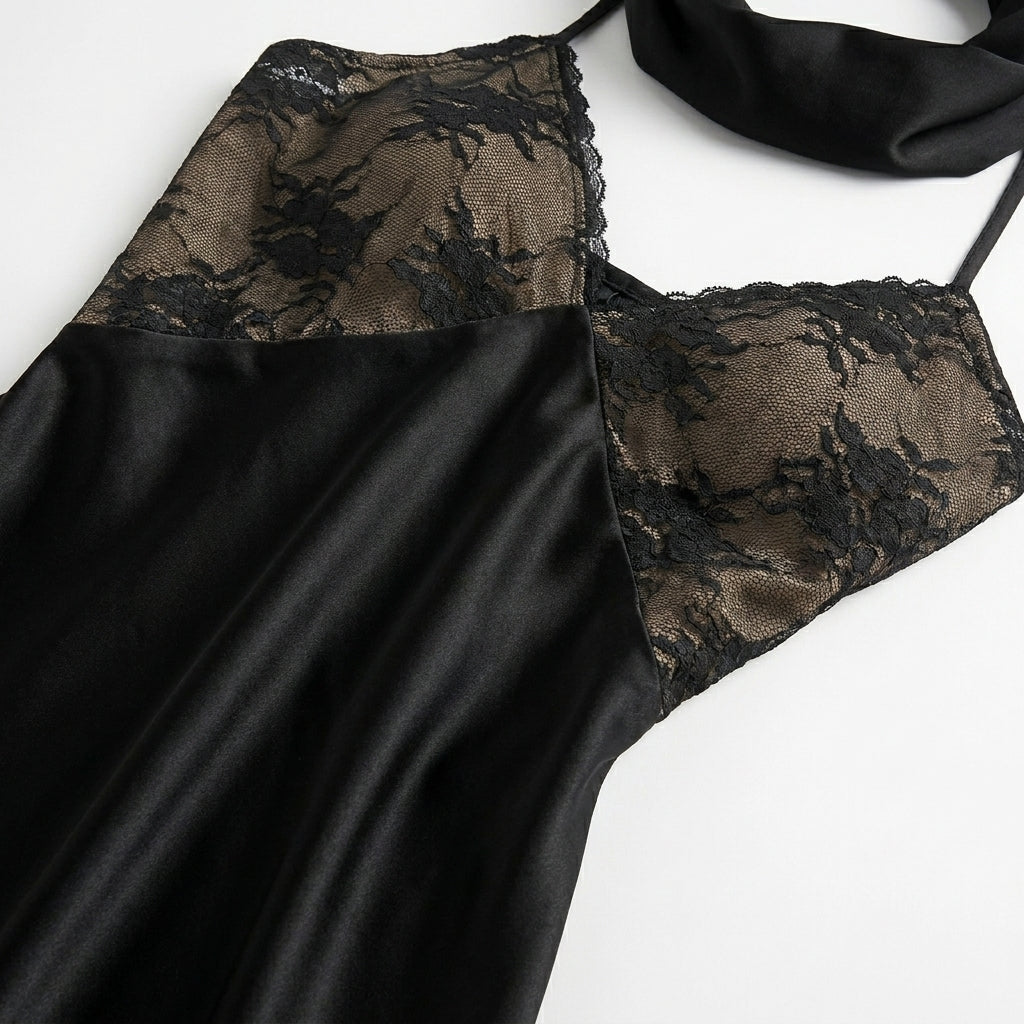 Monica Cowl-Neck Evening Dress