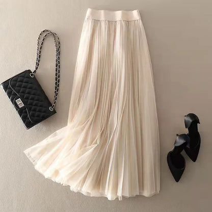 Morgan Pleated Mesh Midi Skirt - photo 4