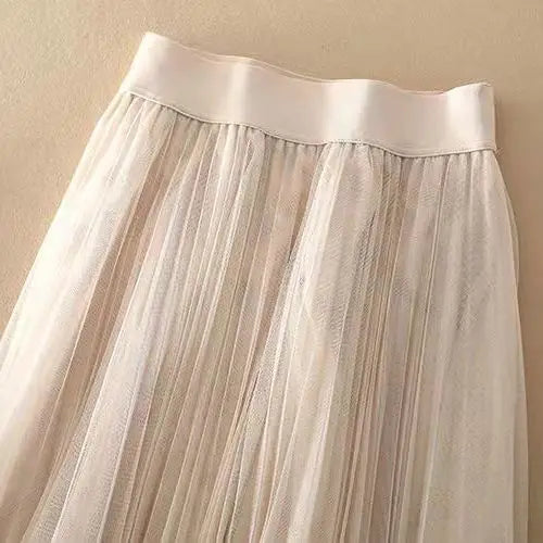 Morgan Pleated Mesh Midi Skirt - photo 8