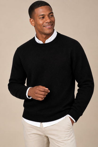 Nathan Men's Soft Knit Crew-Neck Jumper